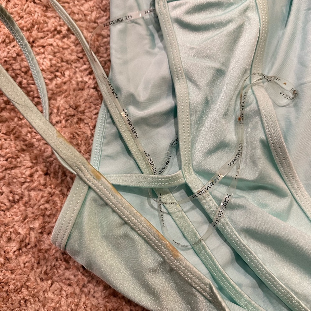 FOREVER 21 - “Sunkissed” teal swimsuit - Picture 5 of 6